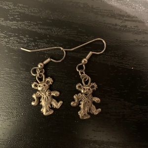 Grateful Dead dancing bear earrings